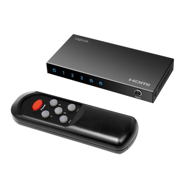 Logilink Switch HDMI 3x1-Port, 4K/60Hz, HDCP, HDR, CEC, RC
