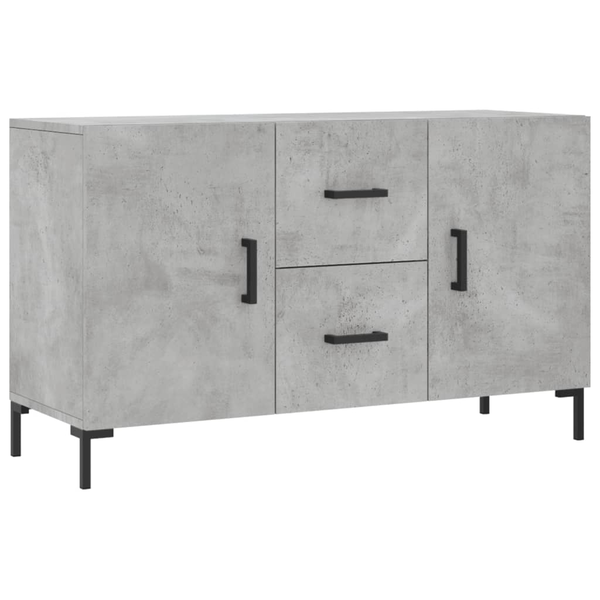 betonszürke műfa tálalószekrény 100 x 36 x 60 cm