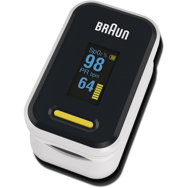 Braun YK-81CEU pulsoximeter Zwart, Roestvrijstaal