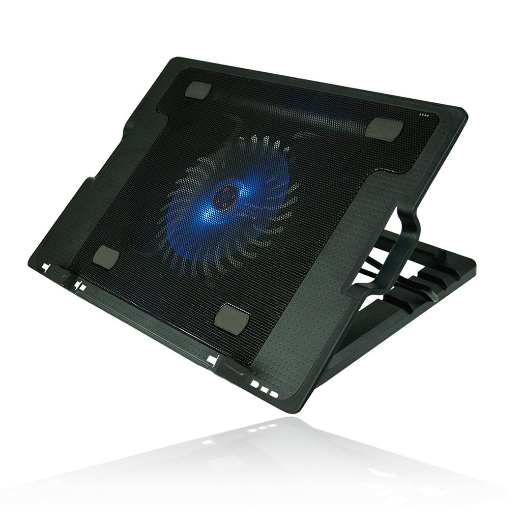 Vakoss LF-1860AL laptop hűtőpad 17" USB - Fekete (LF-1860AL)