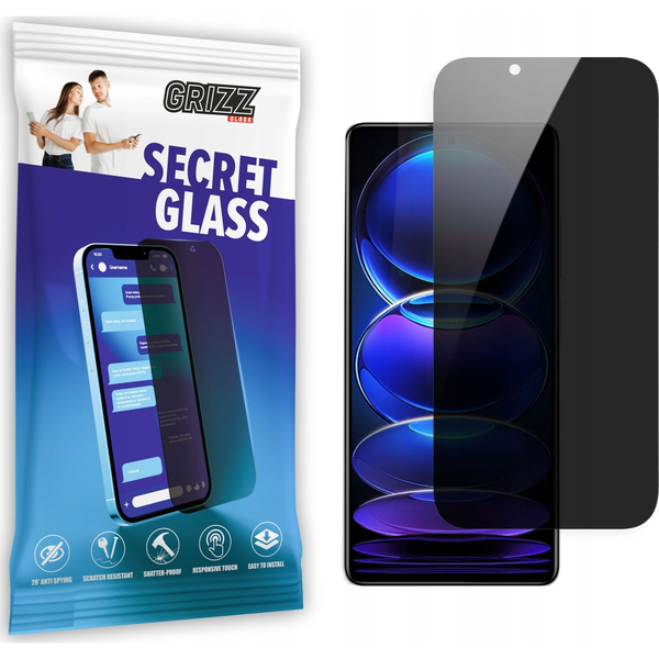  GrizzGlass Szkło prywatyzujące GrizzGlass SecretGlass Xiaomi Redmi Note 12 Pro+