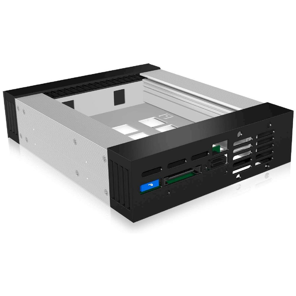 ICY BOX IB-129SSK-B 13,3 cm (5.25") Foglalat panel Fekete