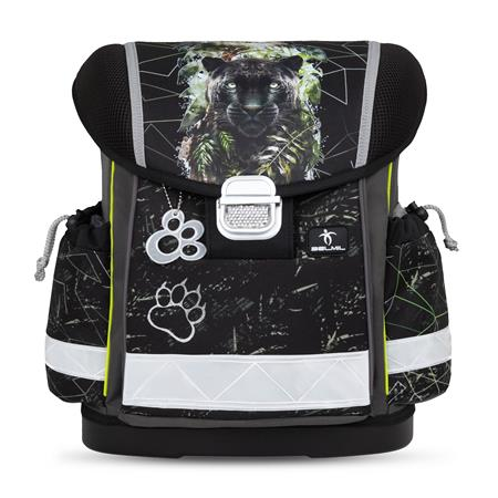 Belmil Classy Black Panther Iskolatáska - Fekete/Zöld