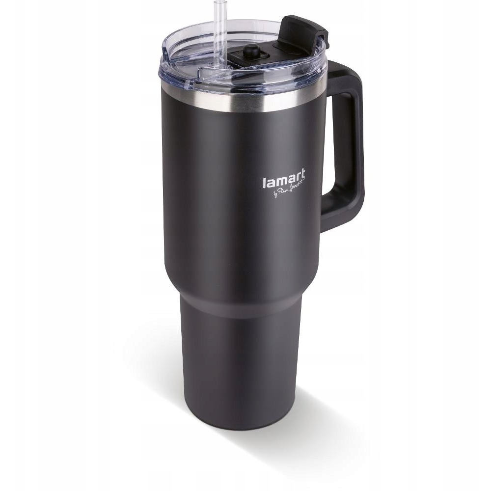 Termohrnček LAMART LT4091 čierny 0,9L HUGE
