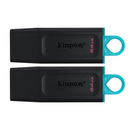 Pen Drive 64GB Kingston DataTraveler Exodia USB 3.2 fekete-zöld 2db/cs (DTX/64GB-2P)