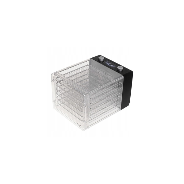 Adler AD 6660 Elektromos 6 tálcás Aszaló és szárító 600 Watt - Fekete / Átlátszó