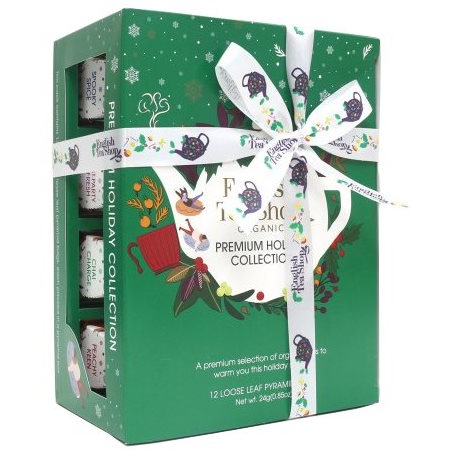 English Tea Shop Zöld karácsonyi kollekció 24 g, 12 db, bio ETS12