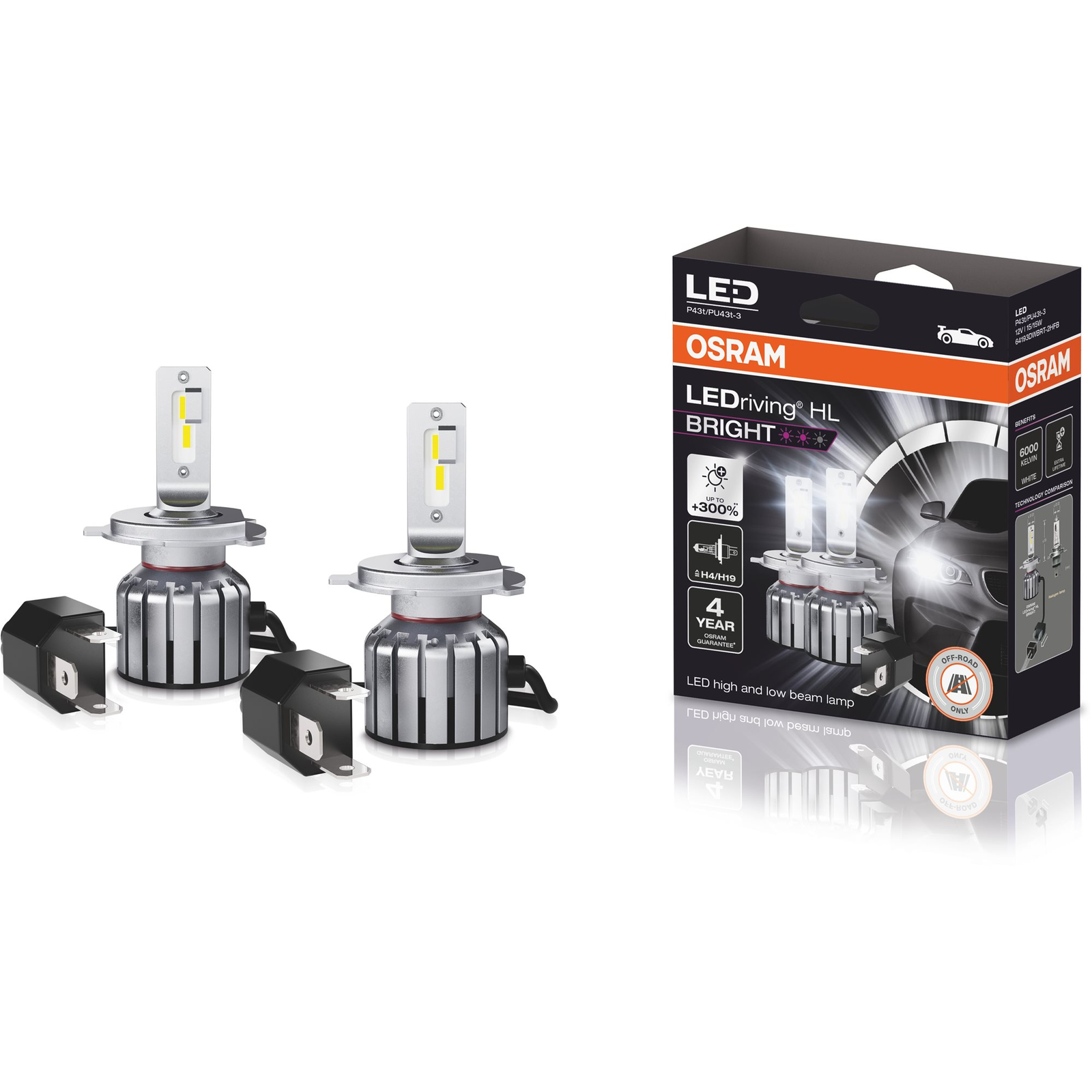 OSRAM LEDriving HL BRIGHT +300% 