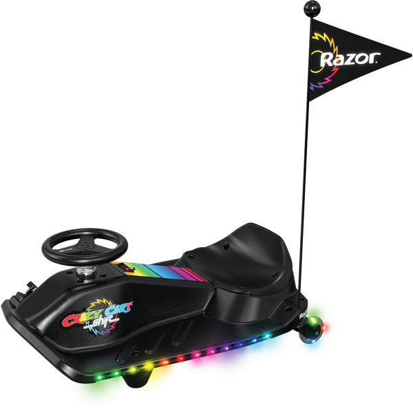 Razor Crazy Cart Shift Lightshow Gokart - Fekete
