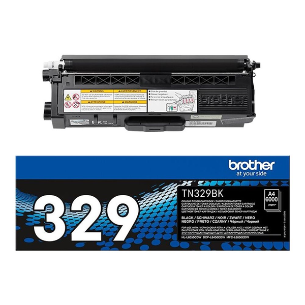 Brother TN-329BK tonerpatron 1 stk Original Sort