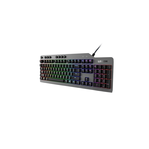 Lenovo Legion K500 tastiera Giocare USB QWERTY Inglese US Nero, Grigio