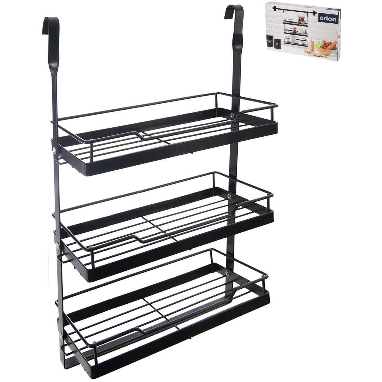 Orion RADKA Felakasztható polc, fém, 3 szintes (151924)