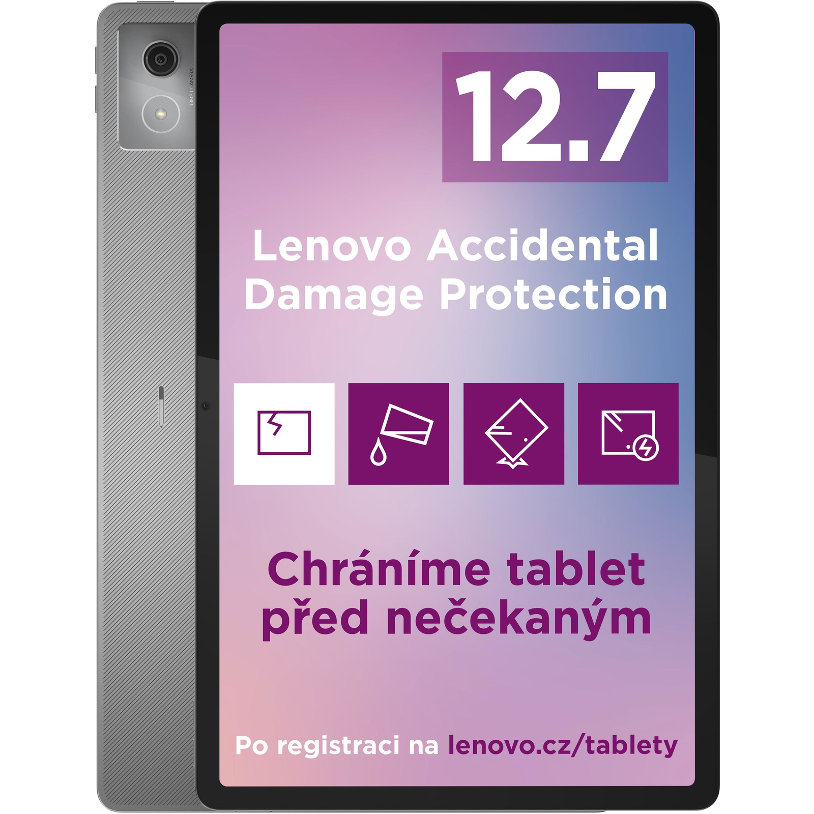 Lenovo IdeaTab Pro 12,7" 8GB/128GB MediaTek Dimensity 8300 Luna Grey (ZAE40093CZ)