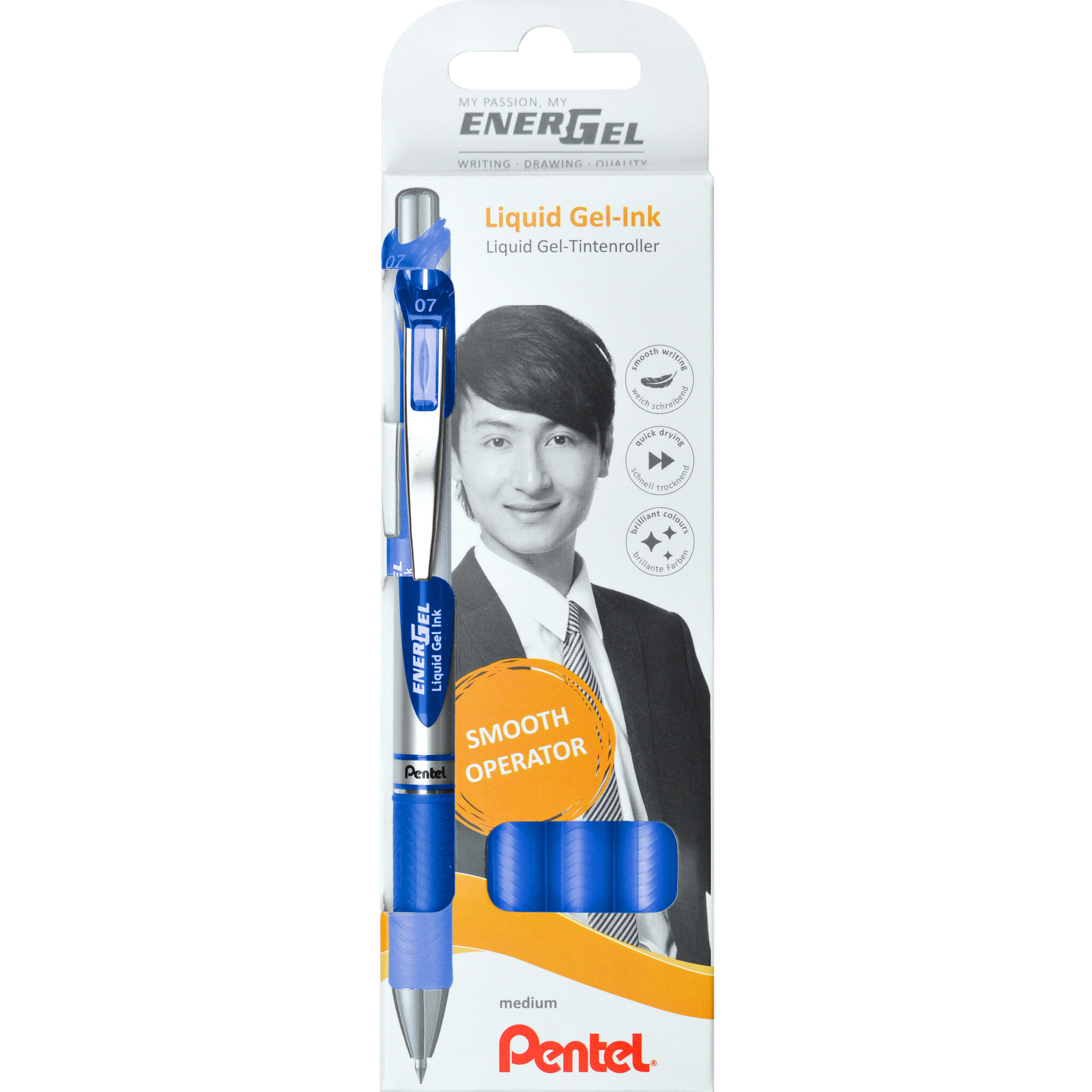 PENTEL BL77 - 4C EnerGel - szett 4 db, kék, 3 + 1 (BL77-4C SADA ENERGEL 4KS MODRÁ)