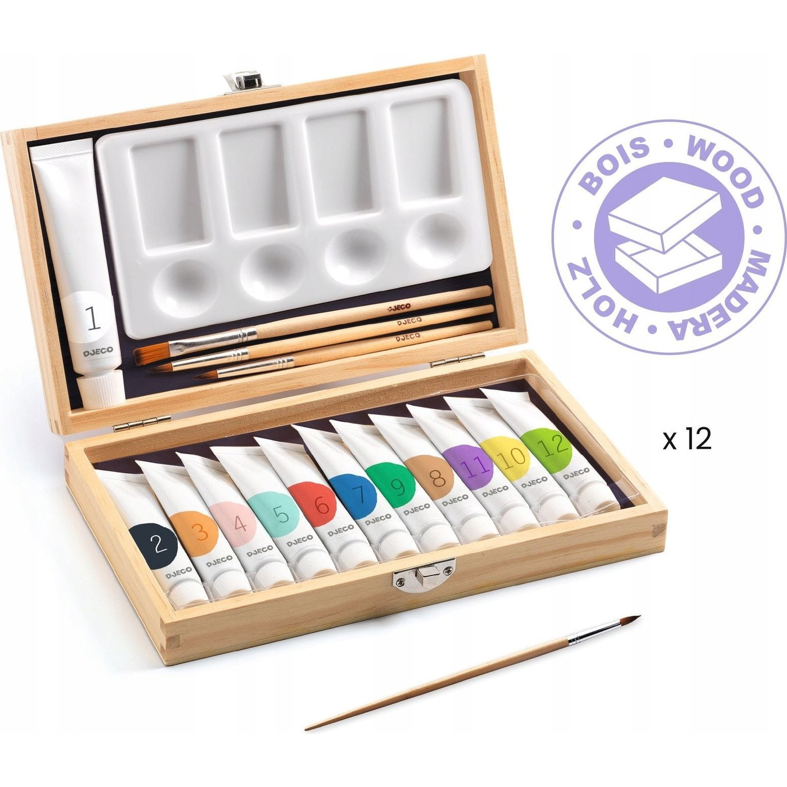 Művészeti műhely - Festő készlet - 12 Gouaches - Artist’s box (DJ08908)