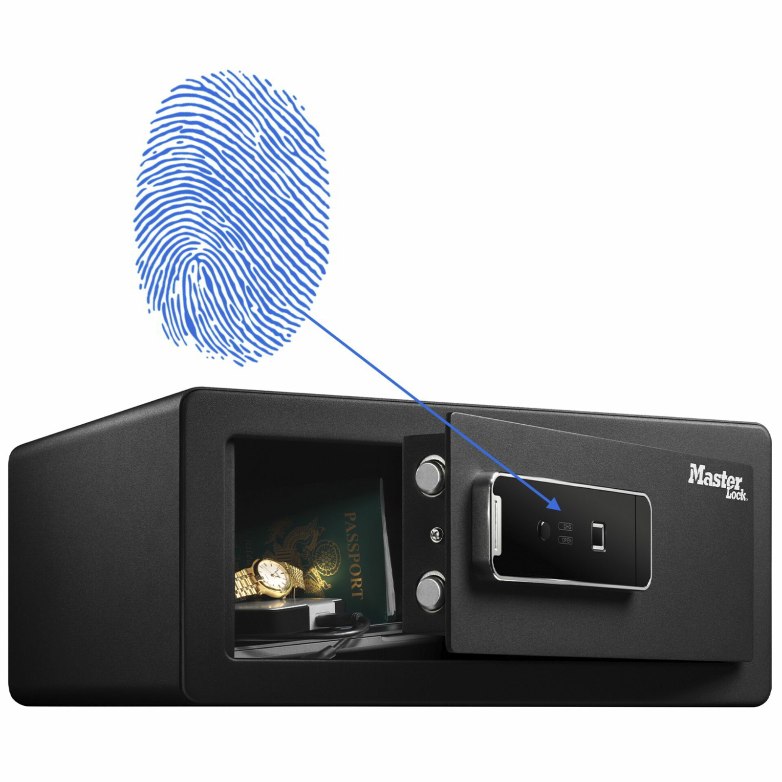 Master Lock LX110BEURHRO Biometrikus Ujjlenyomat biztonsági bútorszéf (LX110BEURHRO)