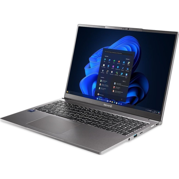 TERRA MOBILE 1671 Intel Core Ultra 5 125U Laptop 40,6 cm (16") WQXGA 16 GB DDR5-SDRAM 500 GB SSD Wi-Fi 6E (802.11ax) Windows 11 Pro Grå