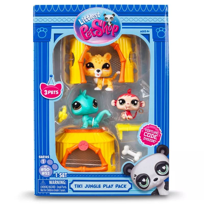 Littlest Pet Shop Figura csomag, 1. széria, 3 db-os - Dzsungel (LPS00515)