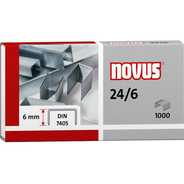  Novus Zszywki 24/6, 1000 szt. (040-0158)