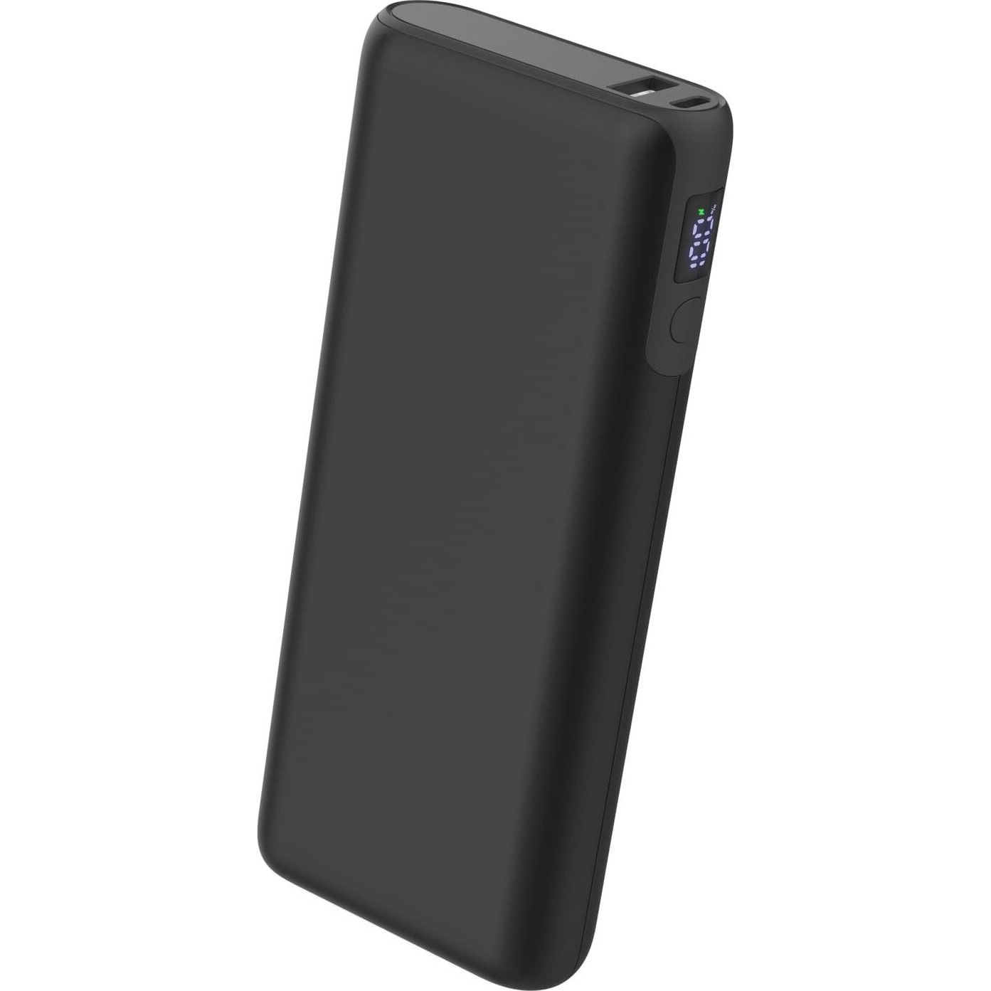 PLATINET Power Bank hordozható töltő 20000mAh, 2 USB-C, 65W, QC, Li-Ion, fekete (PMPB20DL202B)