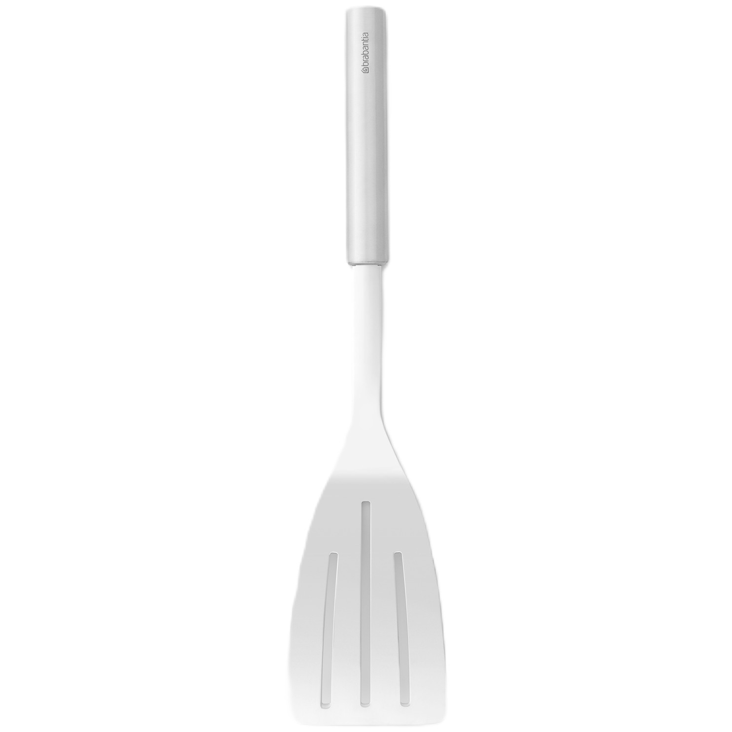 BRABANTIA Profile Cook & Serve nagy méretű spatula. zsiradékelvezető nyílásokkal. hőálló. r.m. acél. selyem matt - 250682
