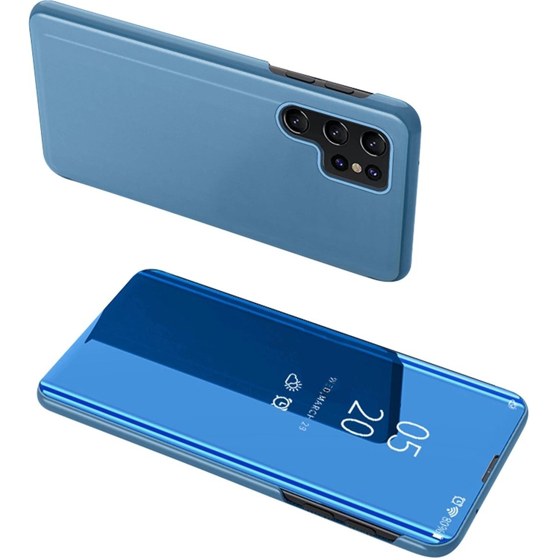 Gigapack GP-151409 Tok - Samsung Galaxy S24 (SM-S921), Asztali Tartós, Aktív Flip, Tükrös Felület, Kék (9145576284131)