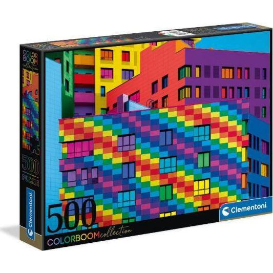 Clementoni Squares - ColorBoom Puzzle 500 pz Edifici