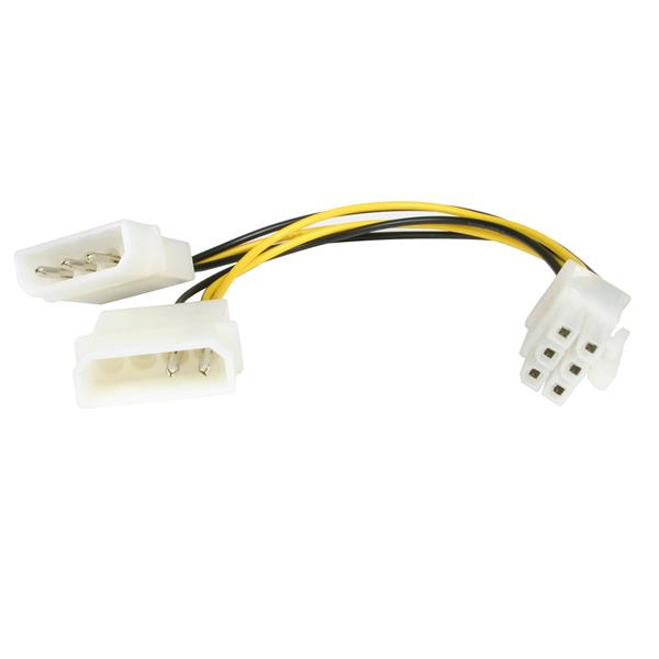 StarTech.com LP4PCIEXADAP intern strømkabel 0,153 m