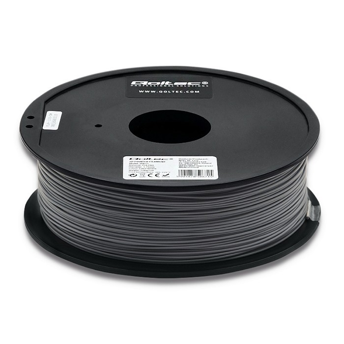 Qoltec 50672 Professional Filament PLA PRO 1.75mm 1 kg - Szürke (50672)