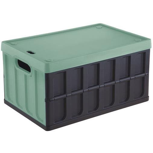 Tontarelli összecsukható szállítódoboz, 46l + fedél, fekete/zöld (8034118814)