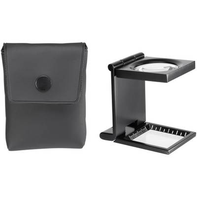 Talpas nagyító, összecsukható szál nagyító 6x-os nagyítással 28 mm, fekete színű TOOLCRAFT 1505090 (1505090)