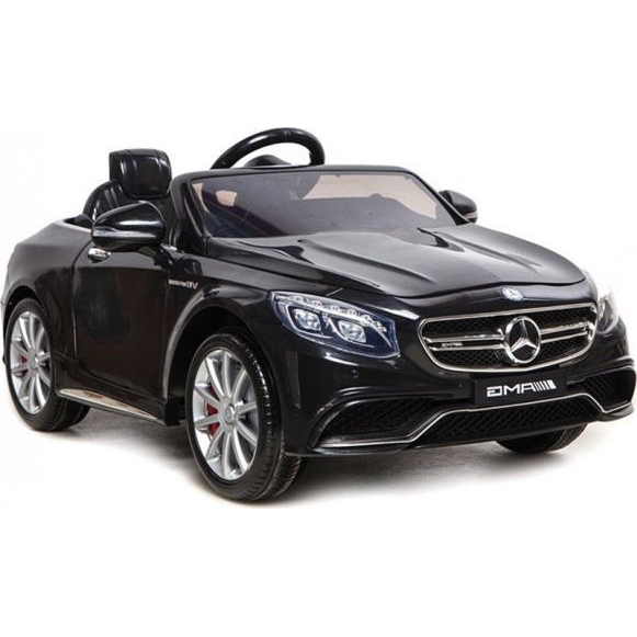 MERCEDES-BENZ S63 AMG 1549 12 V Elektromos Kisautó - 2.4 GHz, Szülői Távirányítóval, EVA Kerekekkel, Lakk Fekete (1549)