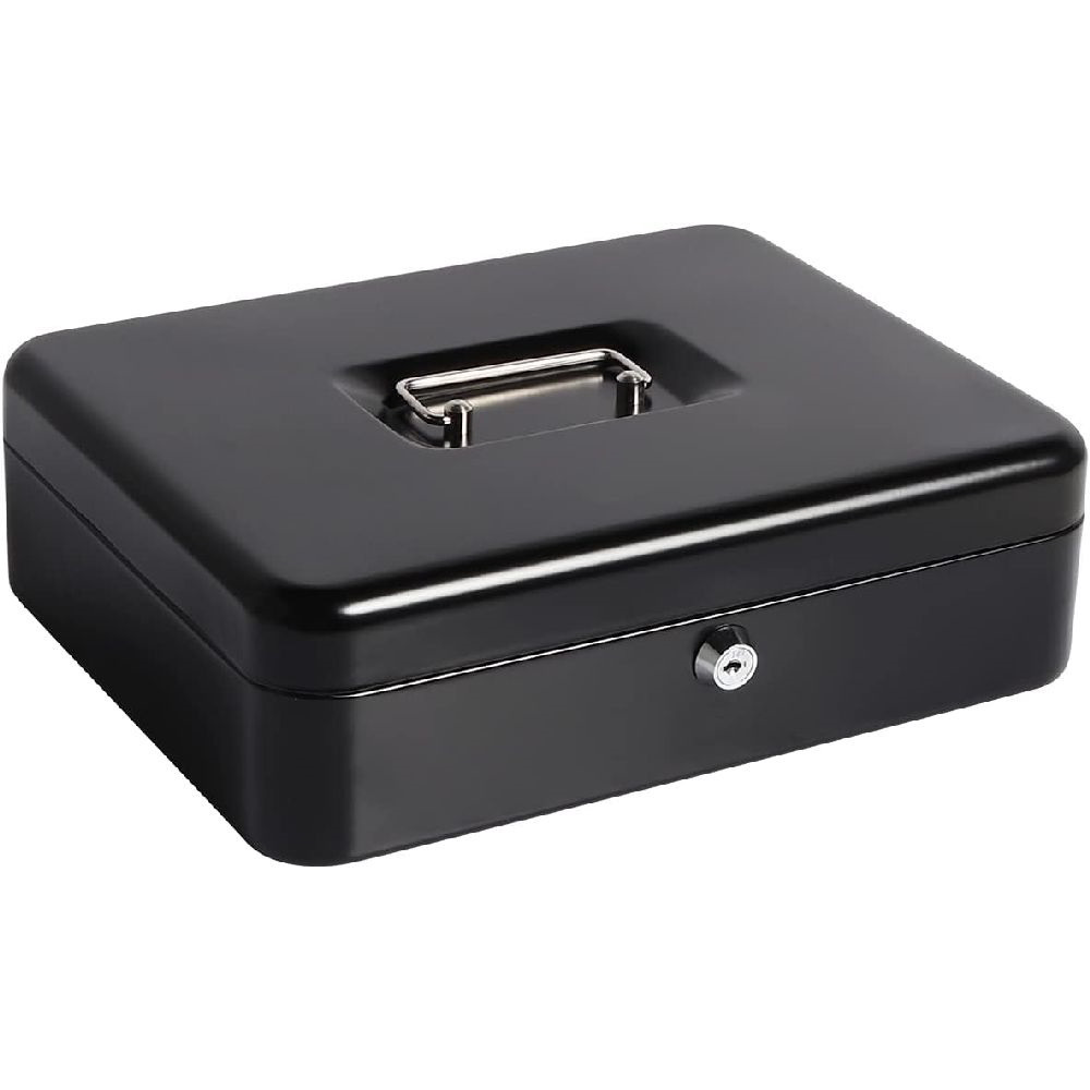 Iris ICB30 Kulcsos Pénzkazetta 9 x 30 x 24 cm - Fekete (ICB30)