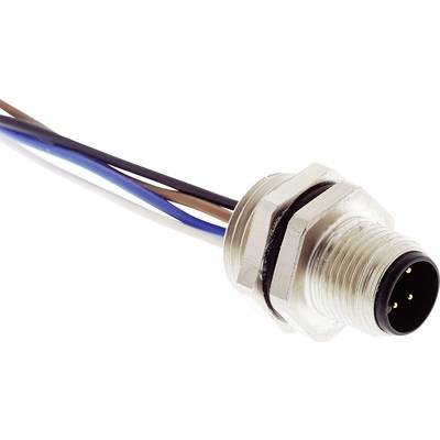 HARTING 21033111402 Érzékelő-/működtető beépíthető összekötő M12 Dugó, beépíthető Pólusszám: 4 1 db (21033111402)
