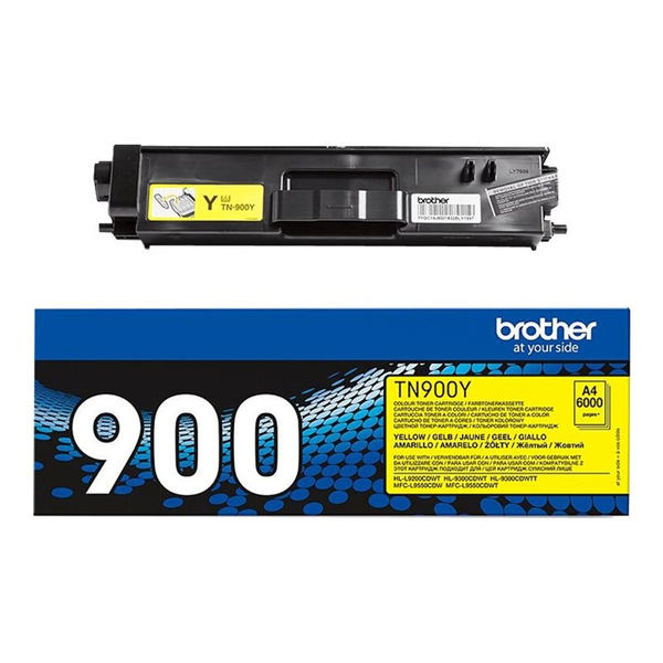 Brother TN-900Y tonerpatron 1 stk Original Gul