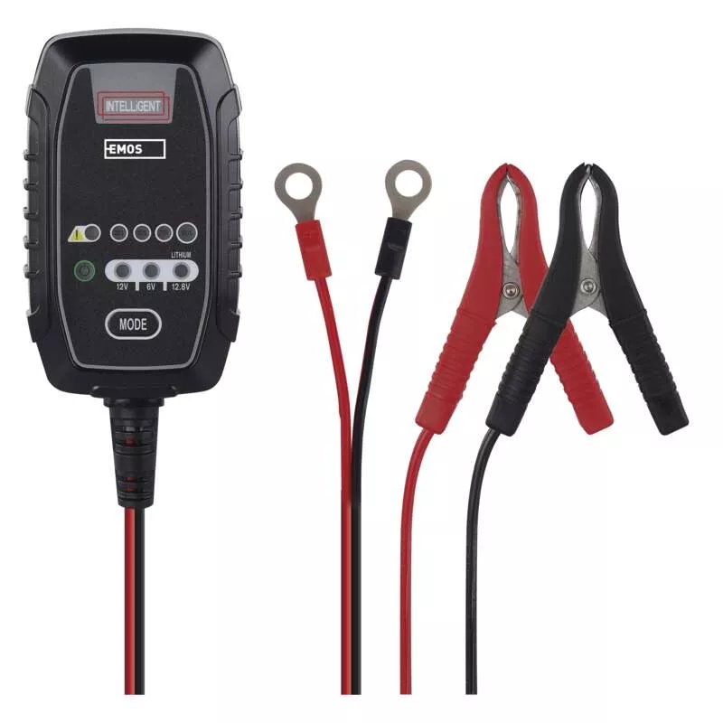 Emos N1015 Autó akkumulátor töltő 6V/12V Fekete (N1015)