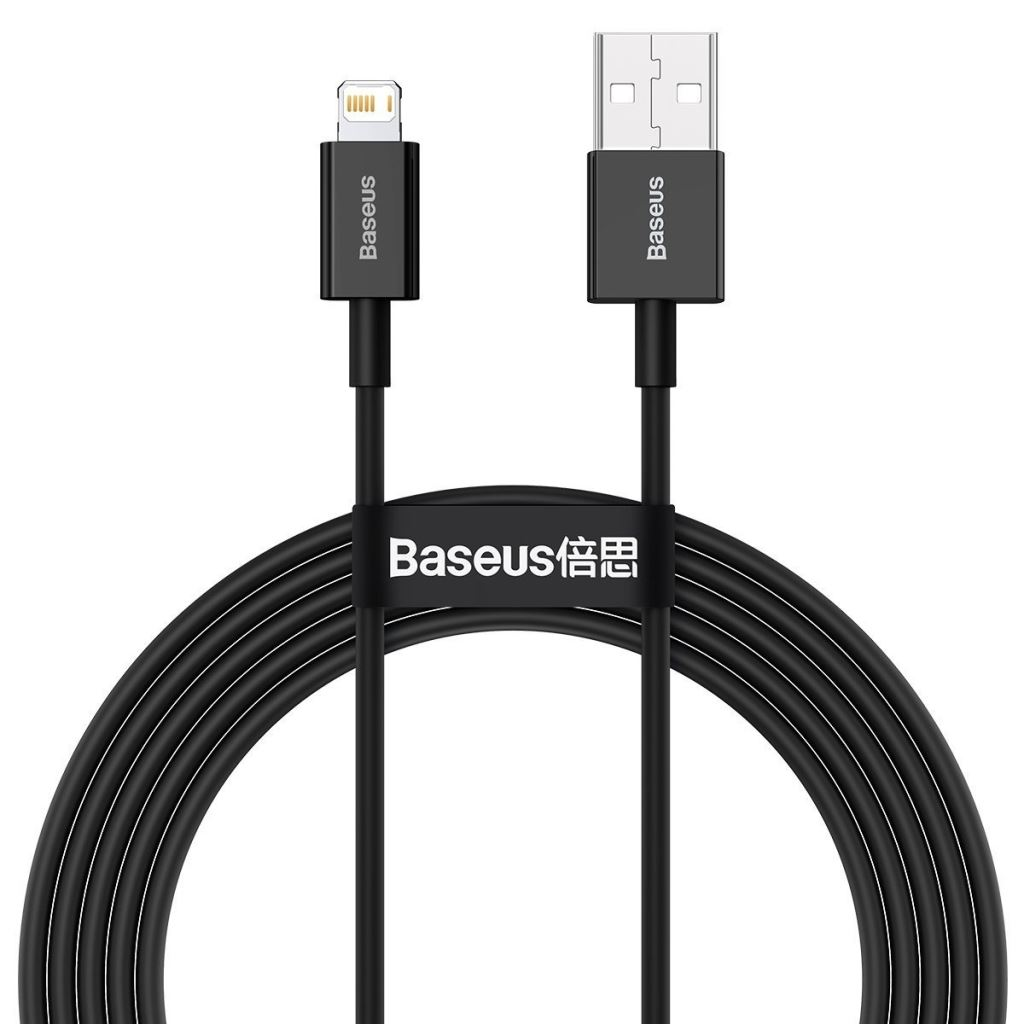 Baseus Superior USB töltőkábel, 2,4 A, 1 m, fekete (CALYS-A01) (CALYS-A01)