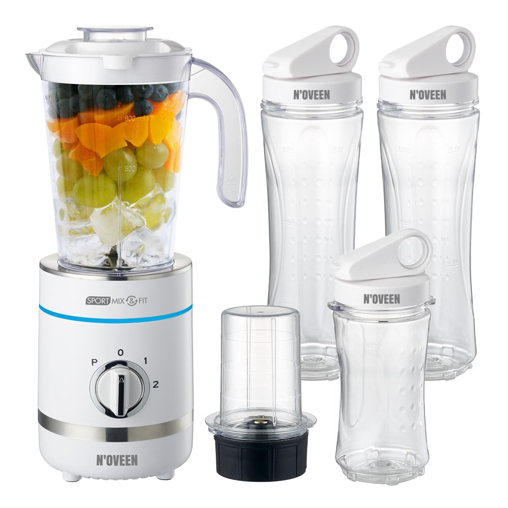 Noveen Sport Mix & Fit SB2100 Smoothie Turmixgép 0.8L / 500 Watt - Fehér (SB2100)