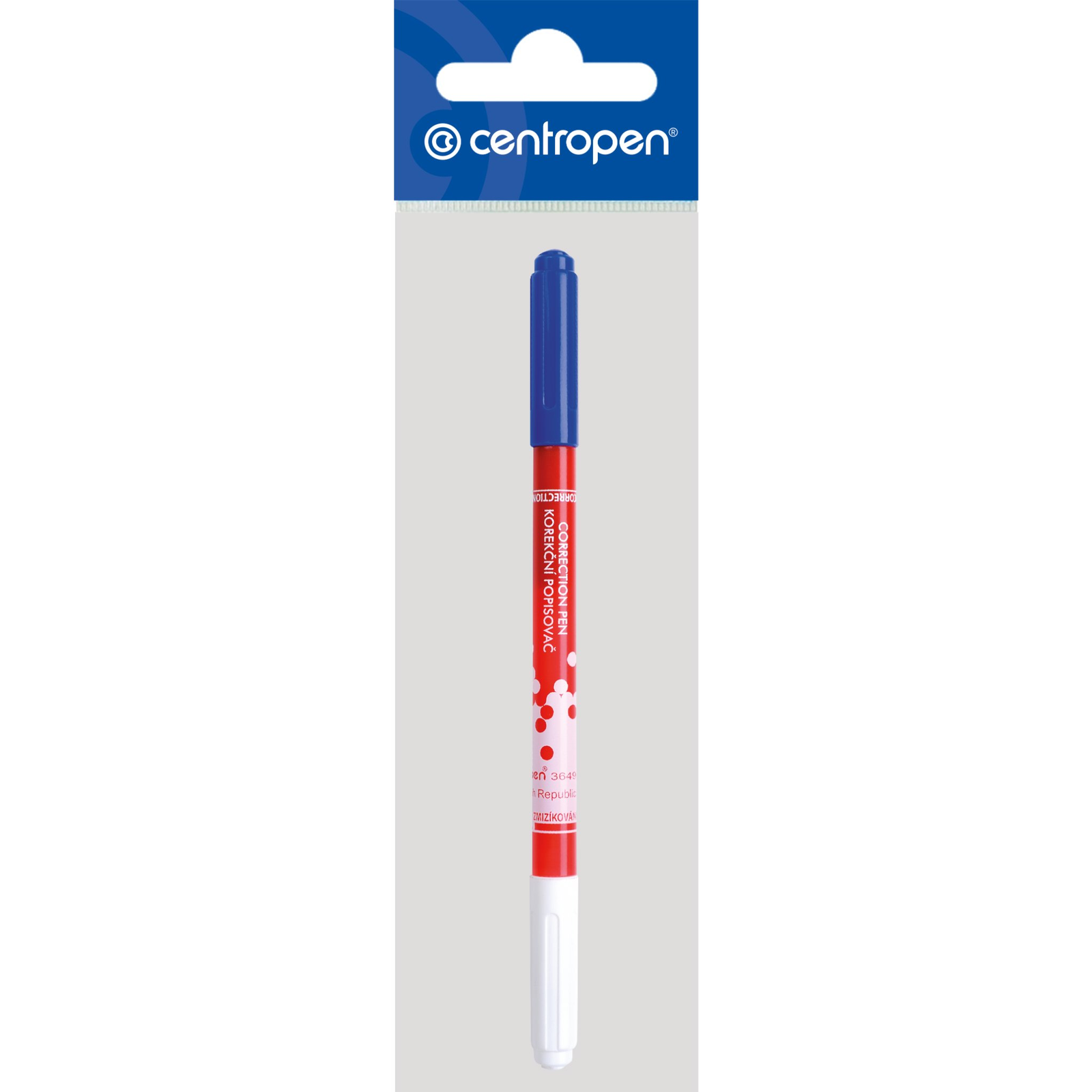 CENTROPEN zmizík s korekčním popisovačem 3649 (8595013624005)
