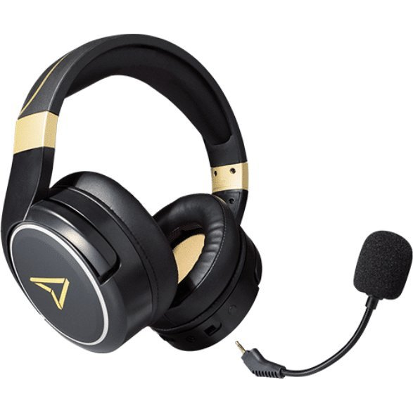 Lexip Metaltech Headset Kabel & trådløs Spil Sort, Guld