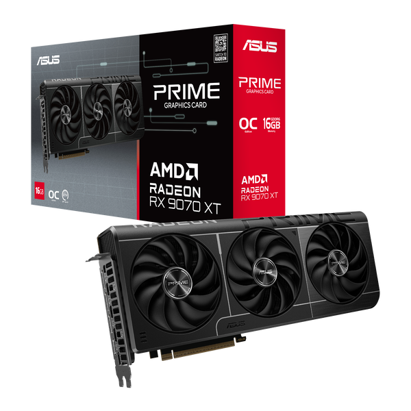Asus Radeon RX 9070XT 16GB GDDR6 Prime OC Videókártya