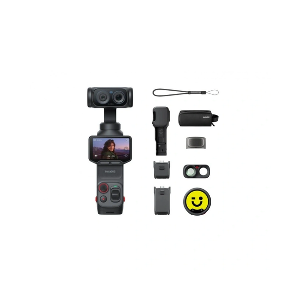 Insta360 Luna Ultra két objektíves akciókamera - Cosmic Black, Creator Bundle