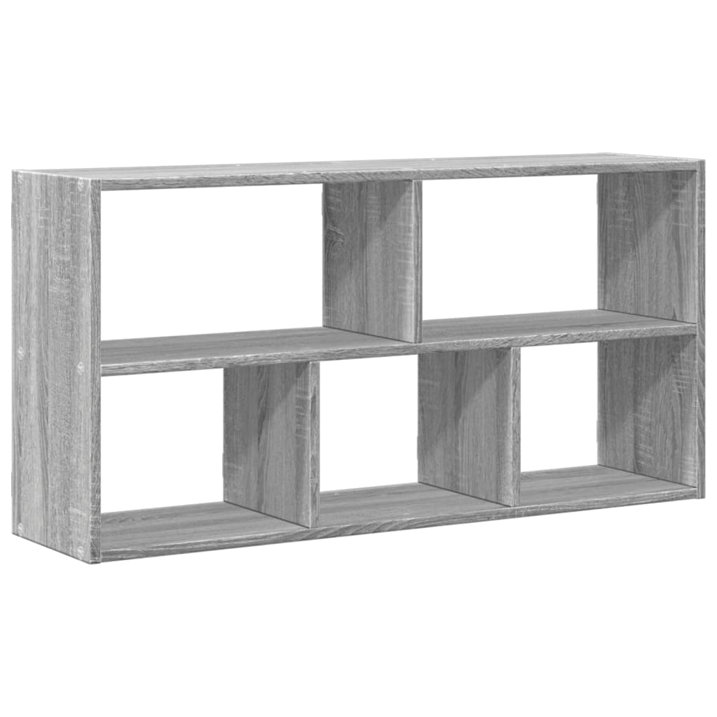 szürke sonoma színű szerelt fa fali polc 100 x 25 x 50 cm (853277)