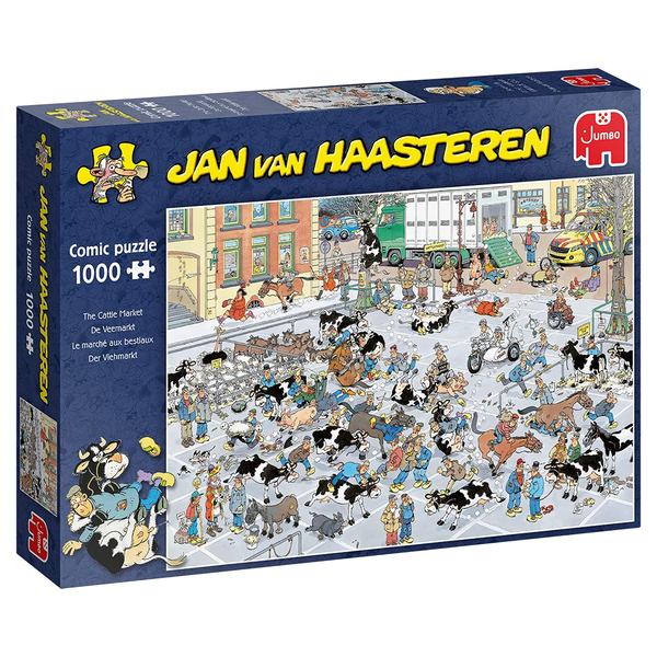 Jan van Haasteren The Cattle Market 1000 pcs Пъзел 1000 броя Анимации
