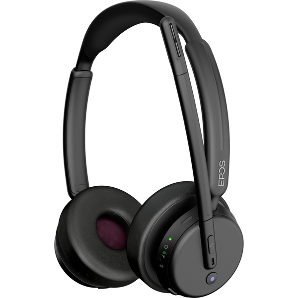 EPOS 1001375 hoofdtelefoon/headset Bedraad en draadloos Hoofdband Kantoor/callcenter USB Type-C Bluetooth Zwart