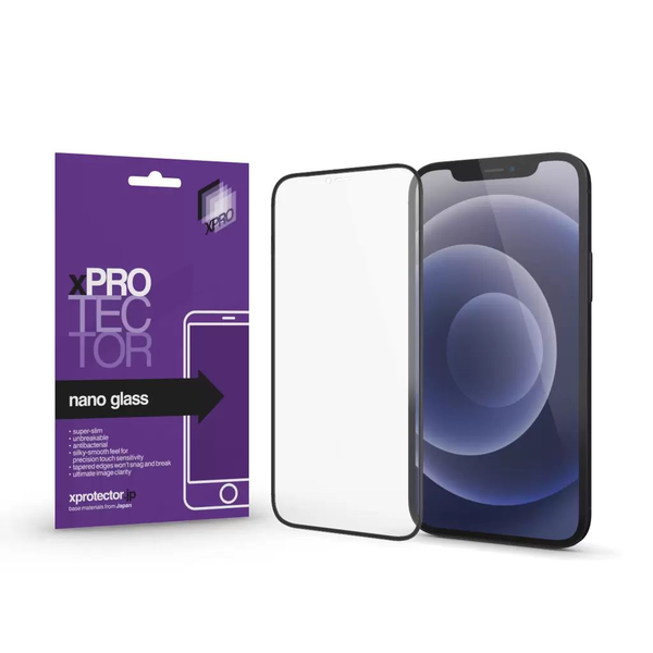 Стъклен протектор Xpro Apple iPhone 13/13 Pro Nano Glass с черна рамка (124063)