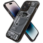 Magsafe Калъф за iPhone 14 Pro Max, SPIGEN Zero One Ultra Hybrid Case, Черен