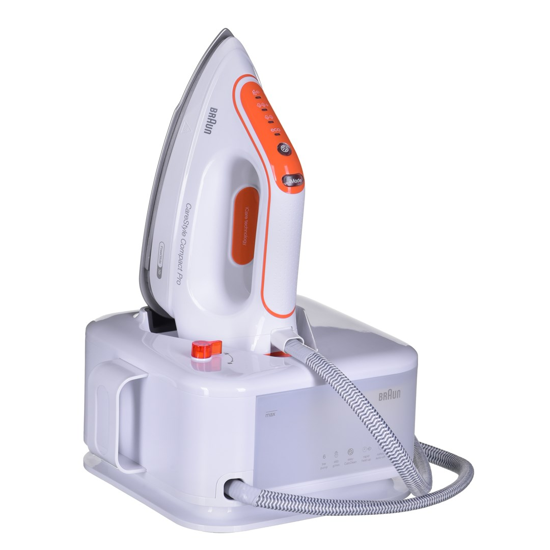 Braun CareStyle Compact Pro IS2561WH Gőzállomás 1.5L 6 bar - Fehér/Narancssárga (IS2561)