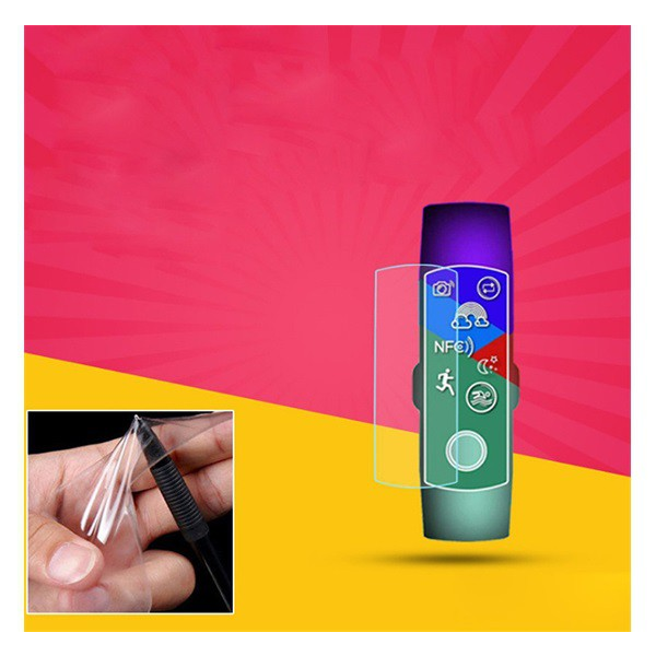 Képernyővédő fólia (TPU, NEM íves, NEM ráhajló) ÁTLÁTSZÓ [Honor Band 4]