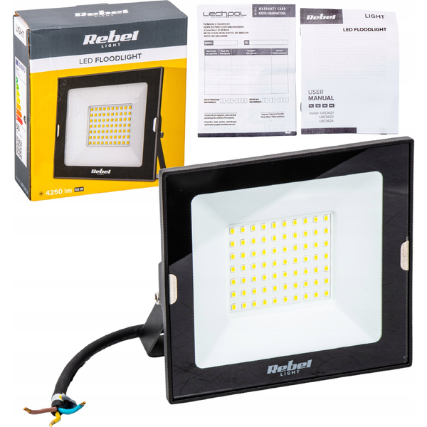 Naświetlacz Rebel Reflektor led 50W Rebel, 6500K, 230V